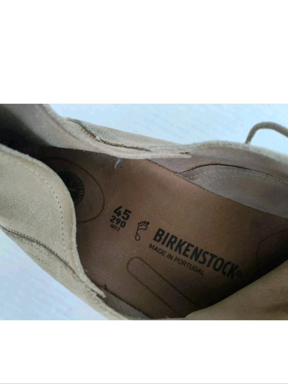 Birkenstock Men’s Gary Sand Suede Casual Oxfords Shoes Size EU 45 US 12